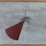 ANGST.REST, 2014 | mixed media on canvas in glass box 102x83 cm